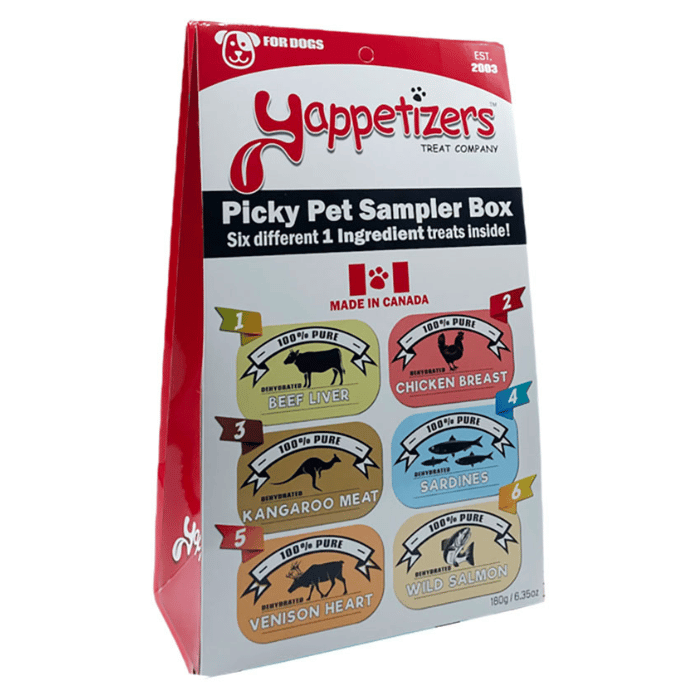 Yappetizers Gâteries Coffret saveurs variées pour animal difficile - 6 saveurs 180g