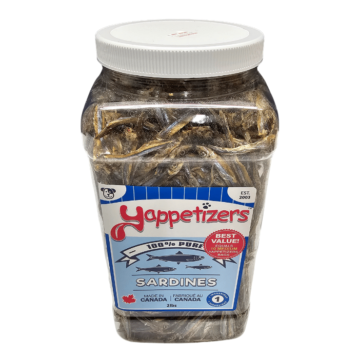 Yappetizers Sardines 100 % pures et déshydratées 2lbs