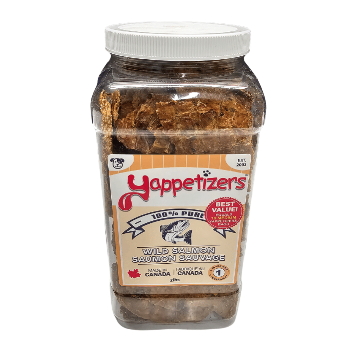 Yappetizers Saumon sauvage 100 % pures et déshydratées 2lbs
