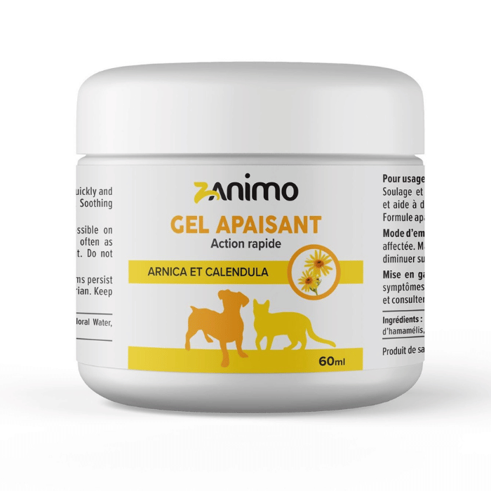 Zanimo soins 60ml Zanimo Gel Apaisant, Arnica Et Calendula, Pour Chien Et Chat Zanimo Gel Apaisant, Arnica Et Calendula, Pour Chien Et Chat