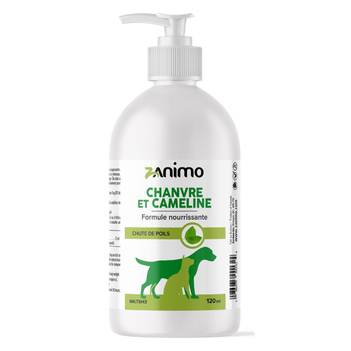 Zanimo soins 120ml Zanimo Huile De Chanvre Et Caméline, Formule Nourrissante - Chute De Poils, Pour Chien Et Chat Zanimo Huile De Chanvre Et Caméline, Formule Nourrissante - Chute De Poils, Pour Chien Et Chat