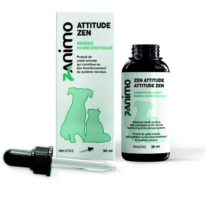 Zanimo soins Zanimo Remède Homéopathique, Pour Chien Et Chat - Attitude Zen 30ml Zanimo Remède Homéopathique, Pour Chien Et Chat - Attitude Zen 30ml
