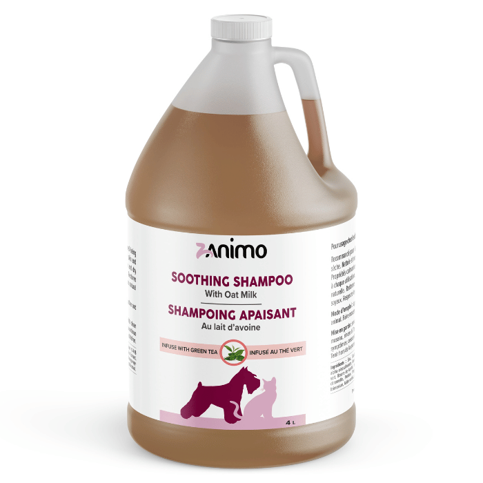 Zanimo soins 4L Zanimo Shampoing Apaisant Au Lait D'avoine, Pour Chien Et Chat - Infusé De Thé Vert Zanimo Shampoing Apaisant Au Lait D'avoine, Pour Chien Et Chat - Infusé De Thé Vert