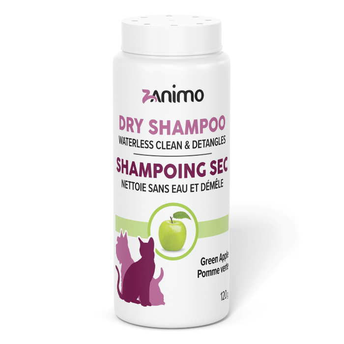 Zanimo soins Zanimo Shampoing Sec, Nettoie Et Démêle, Pour Chien Et Chat - Pomme Verte 120g Zanimo Shampoing Sec, Nettoie Et Démêle, Pour Chien Et Chat - Pomme Verte 120g