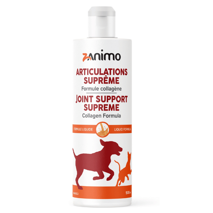 Zanimo soins 500ml Zanimo Suprême, Formule Collagène - Hanches & Articulations, Pour Chien Et Chat Zanimo Suprême, Formule Collagène - Hanches & Articulations, Pour Chien Et Chat