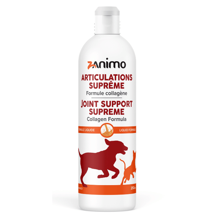 Zanimo soins 250ml Zanimo Suprême, Formule Collagène - Hanches & Articulations, Pour Chien Et Chat Zanimo Suprême, Formule Collagène - Hanches & Articulations, Pour Chien Et Chat