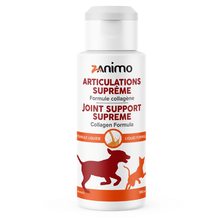 Zanimo soins 100ml Zanimo Suprême, Formule Collagène - Hanches & Articulations, Pour Chien Et Chat Zanimo Suprême, Formule Collagène - Hanches & Articulations, Pour Chien Et Chat