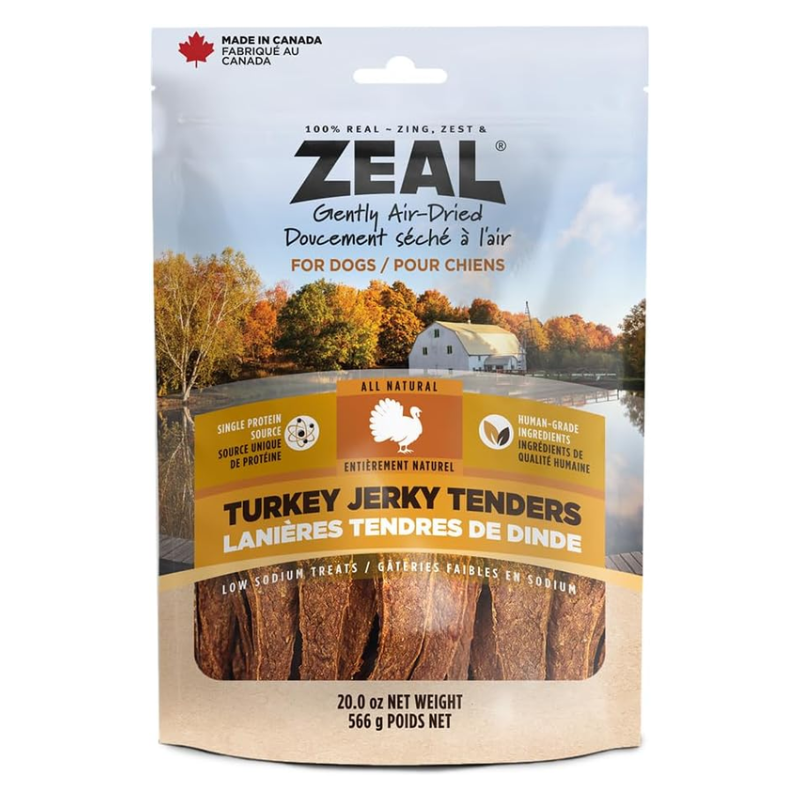 Zeal Gâteries Zeal Canada Jerky Tenders à la Dinde pour chiens Zeal Canada Jerky Tenders à la Dinde pour chiens | Sherbrooke Canin