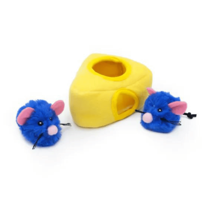 Zippy Paws Peluches ZippyClaws Burrow – Fromage et souris