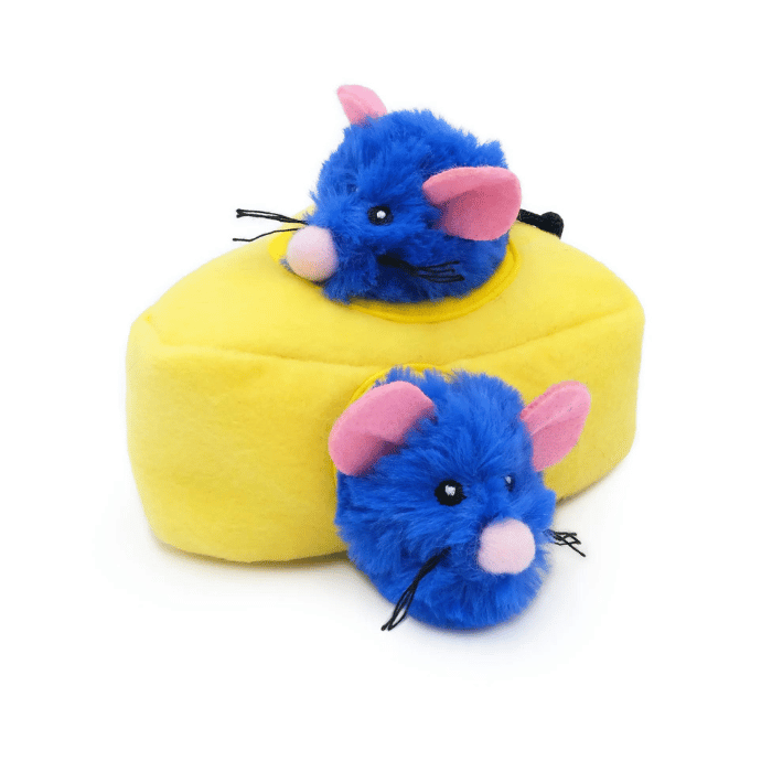 Zippy Paws Peluches ZippyClaws Burrow – Fromage et souris
