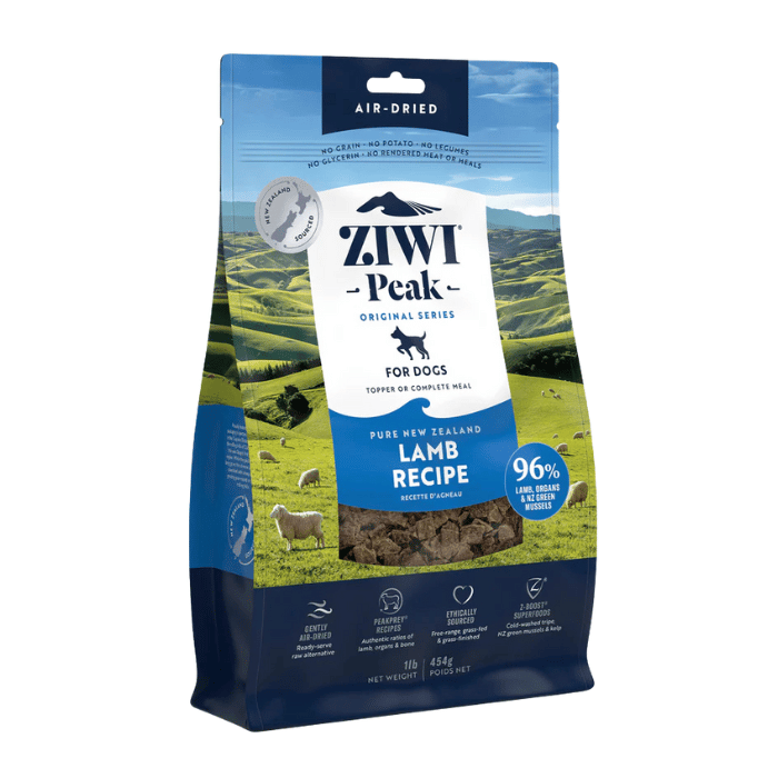 Ziwi Peak nourriture Nourriture pour chien Agneau séché à l’air Ziwi Nourriture pour chien Agneau séché à l’air Ziwi