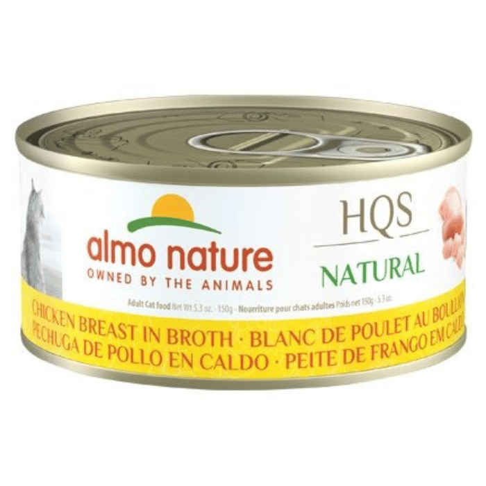 Almo Nature Almo Nature Hqs Natural Chat - Blanc De Poulet Au Bouillon 24x150gr