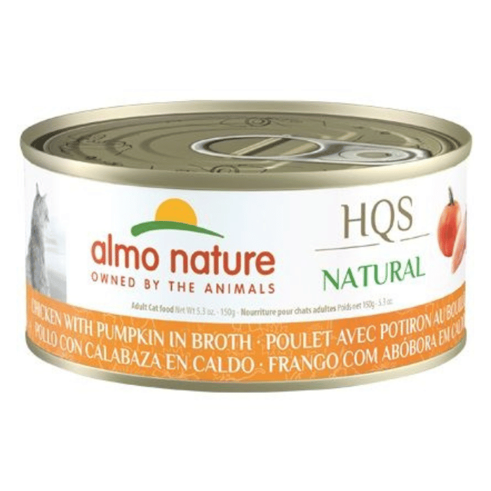 Almo Nature Almo Nature Hqs Natural Chat - Poulet Avec Potiron Au Bouillon 24x150gr