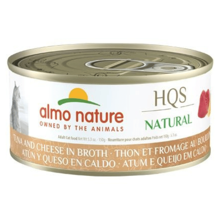 Almo Nature Almo Nature Hqs Natural Chat - Thon Et Fromage Au Bouillon 24x150gr