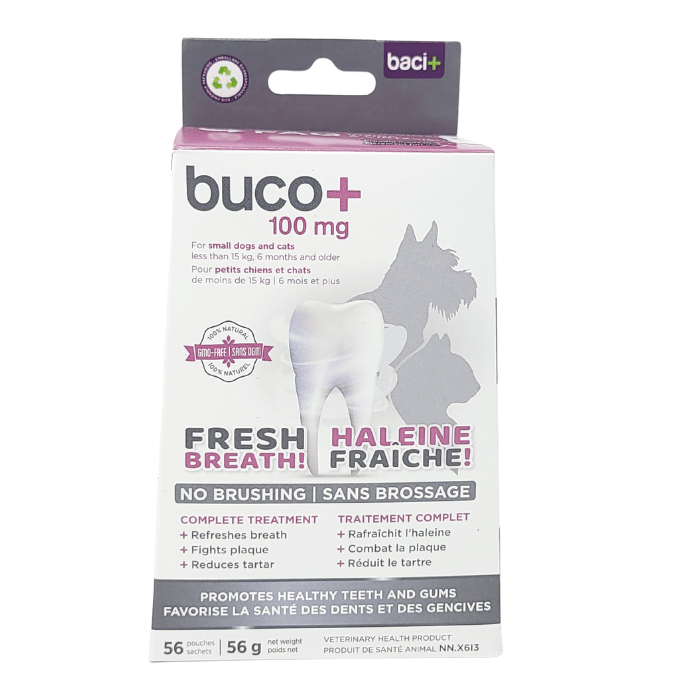 Baci+ supplement 56g buco+ | Soins dentaires pour chats et petits chiens