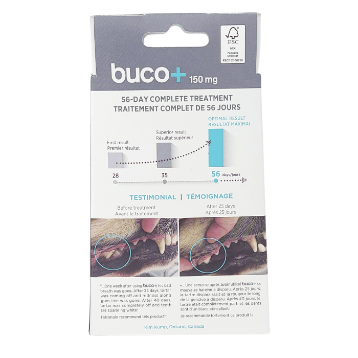 Baci+ supplement 56g buco+  Soins dentaires pour chiens de plus de 15 kg
