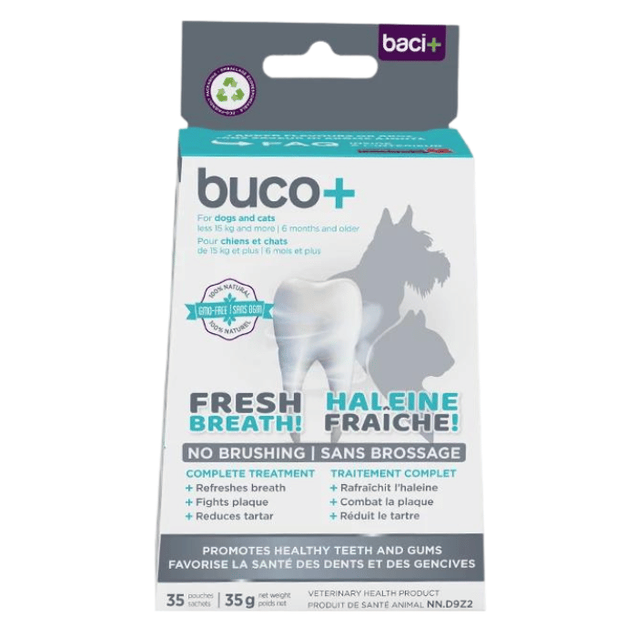 Baci+ supplement 35g buco+  Soins dentaires pour chiens de plus de 15 kg