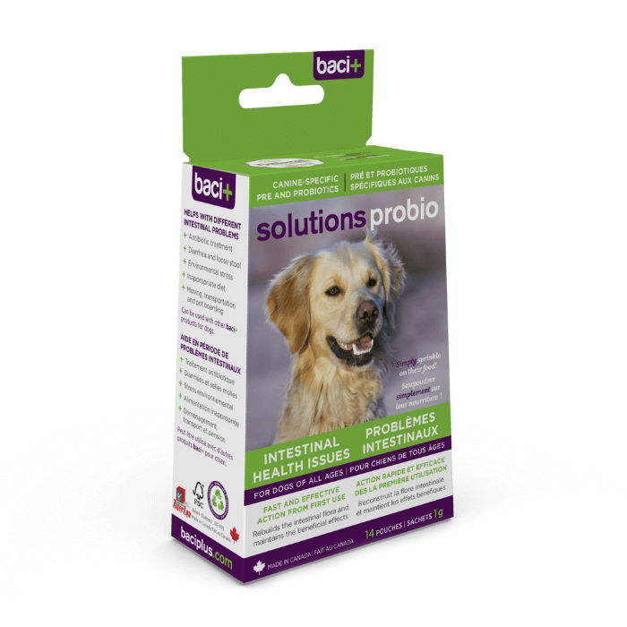 Baci+ supplement 14g Solutions probio - Pré et probiotiques pour chiens