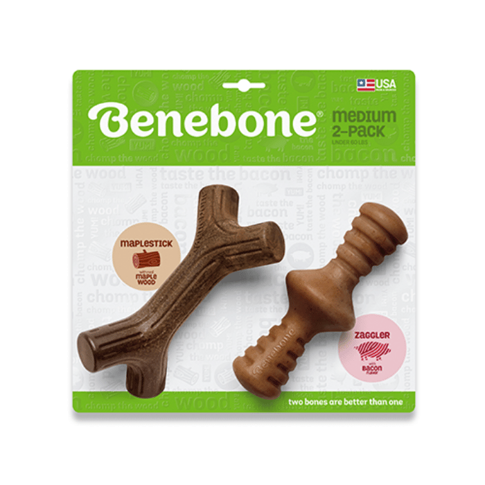 Benebone Jouet Jouet à gruger Benebone Mapplestick/Zaggler Paquet de 2