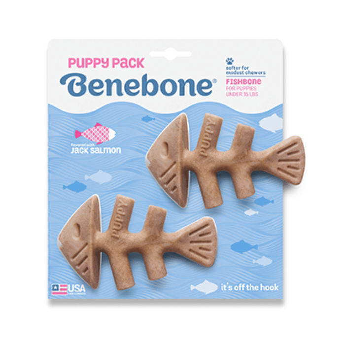 Benebone Jouet Jouet à gruger Benebone Puppy sauveur de saumon Paq de 2
