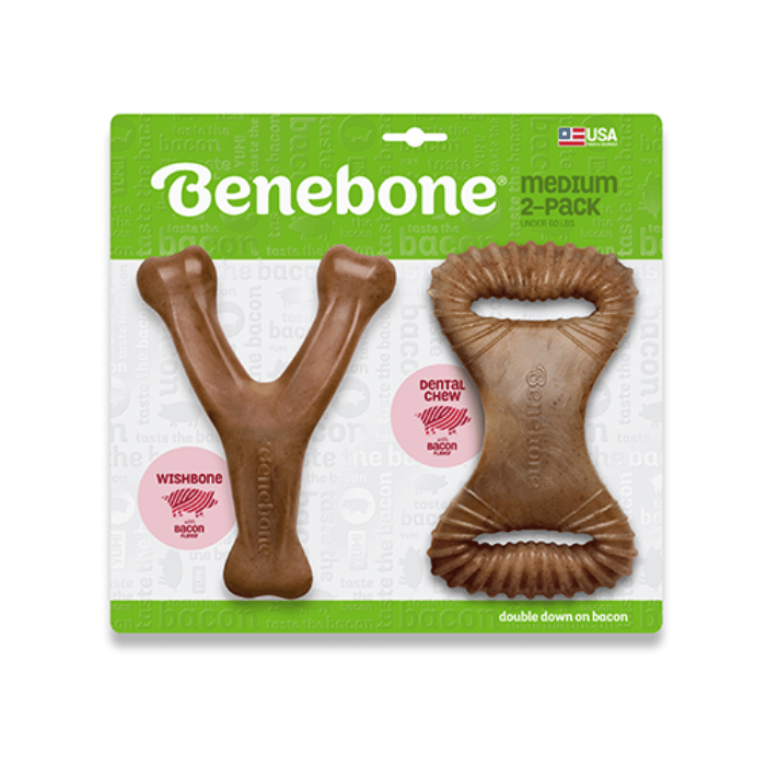 Benebone Jouet Jouet à gruger Benebone Wishbone/Rocking Dental Paquet de 2