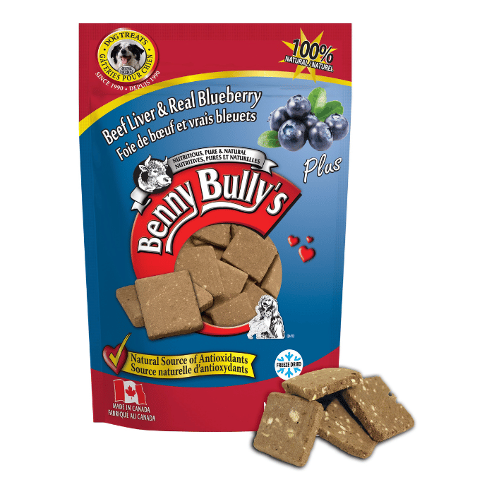 Benny's bully Gâteries Gâteries Pour Chien - Foie De Boeuf Plus Bleuets 58g
