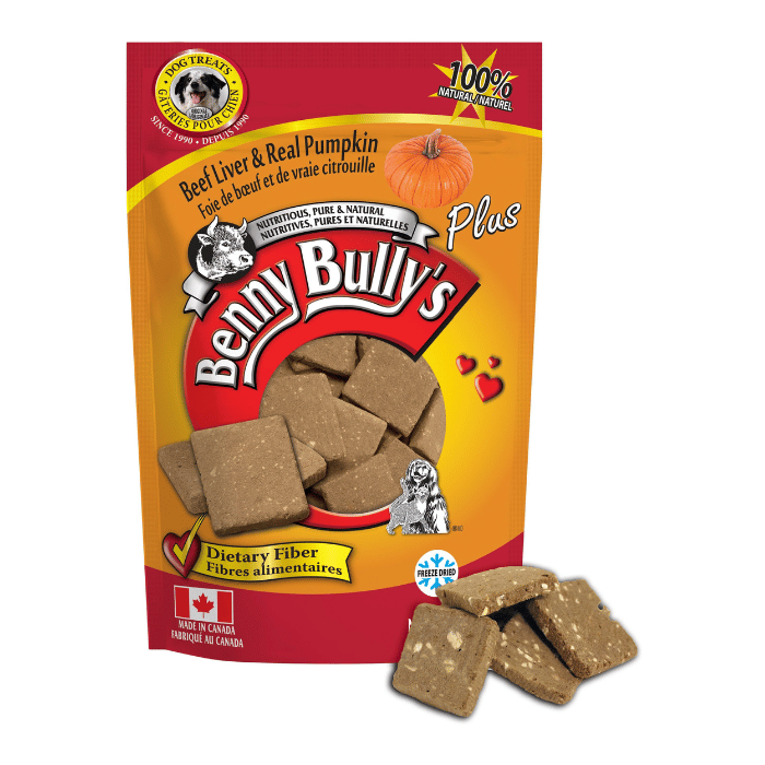 Benny's bully Gâteries Gâteries Pour Chien - Foie De Boeuf Plus Citrouille 58g
