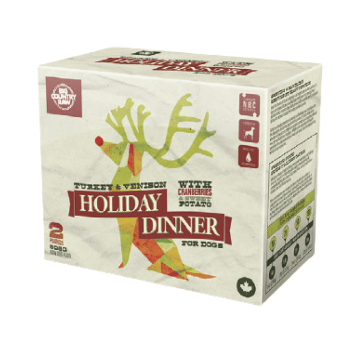 Big Country Raw congele Diner des fêtes Dinde & Venaison 2 lb cru congelé