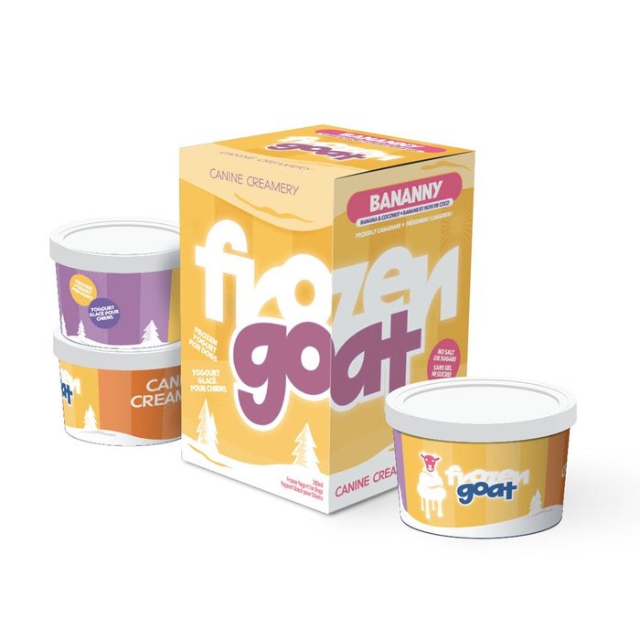 Big Country Raw congele Yogourt glacé Frozen Goat Bannany 3x 100ML