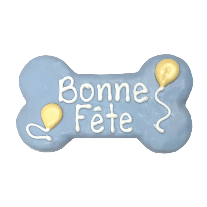 Bosco and Roxy&#39;s biscuit Blue Biscuit pour chiens - Bonne Fête 6&quot; couleur