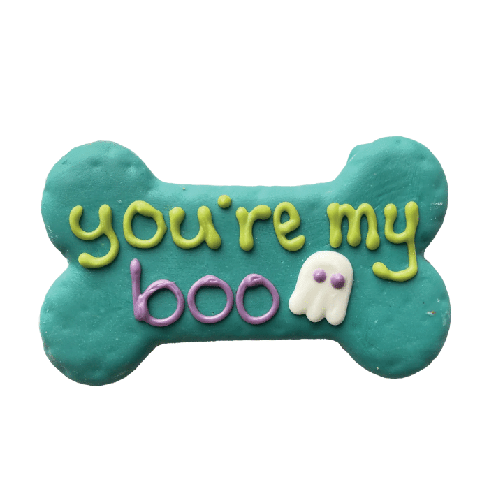 Bosco and Roxy&#39;s biscuit Biscuit pour chiens - Os you&#39;re my boo Halloween