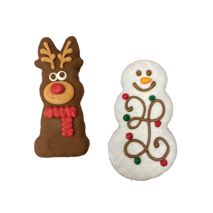 Bosco and Roxy's biscuit Biscuit pour chiens - Snowman & Reindeer