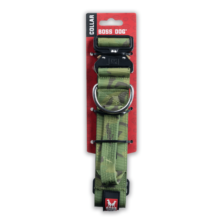 Boss Dog collier Small / Green camo Collier Tactique Boss Dog