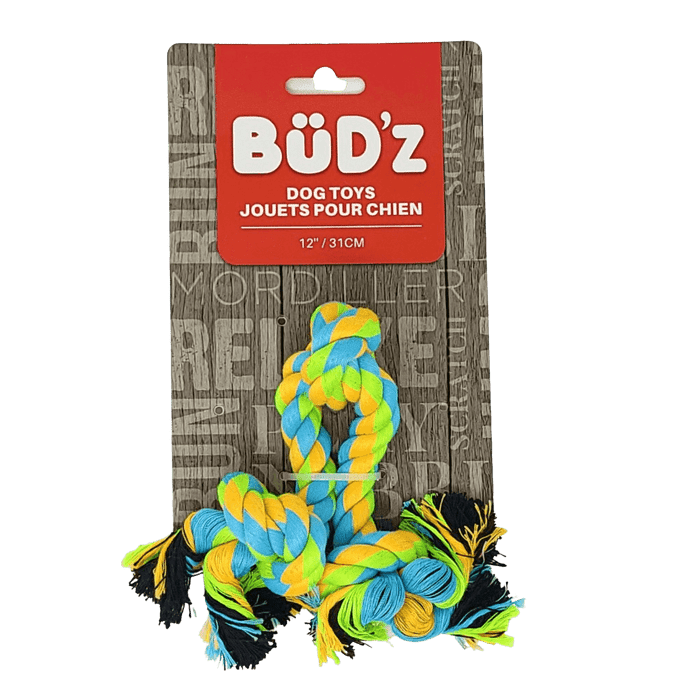 Bud'z jouets pour chien Jouet en corde avec 3 nœuds 12''