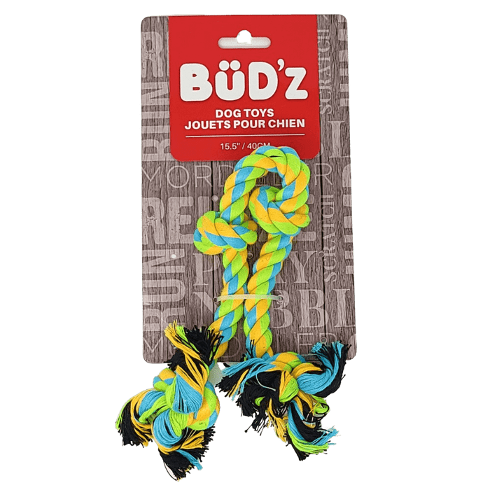 Bud&#39;z jouets pour chien Jouet en corde avec 4 nœuds 15.5&#39;&#39;