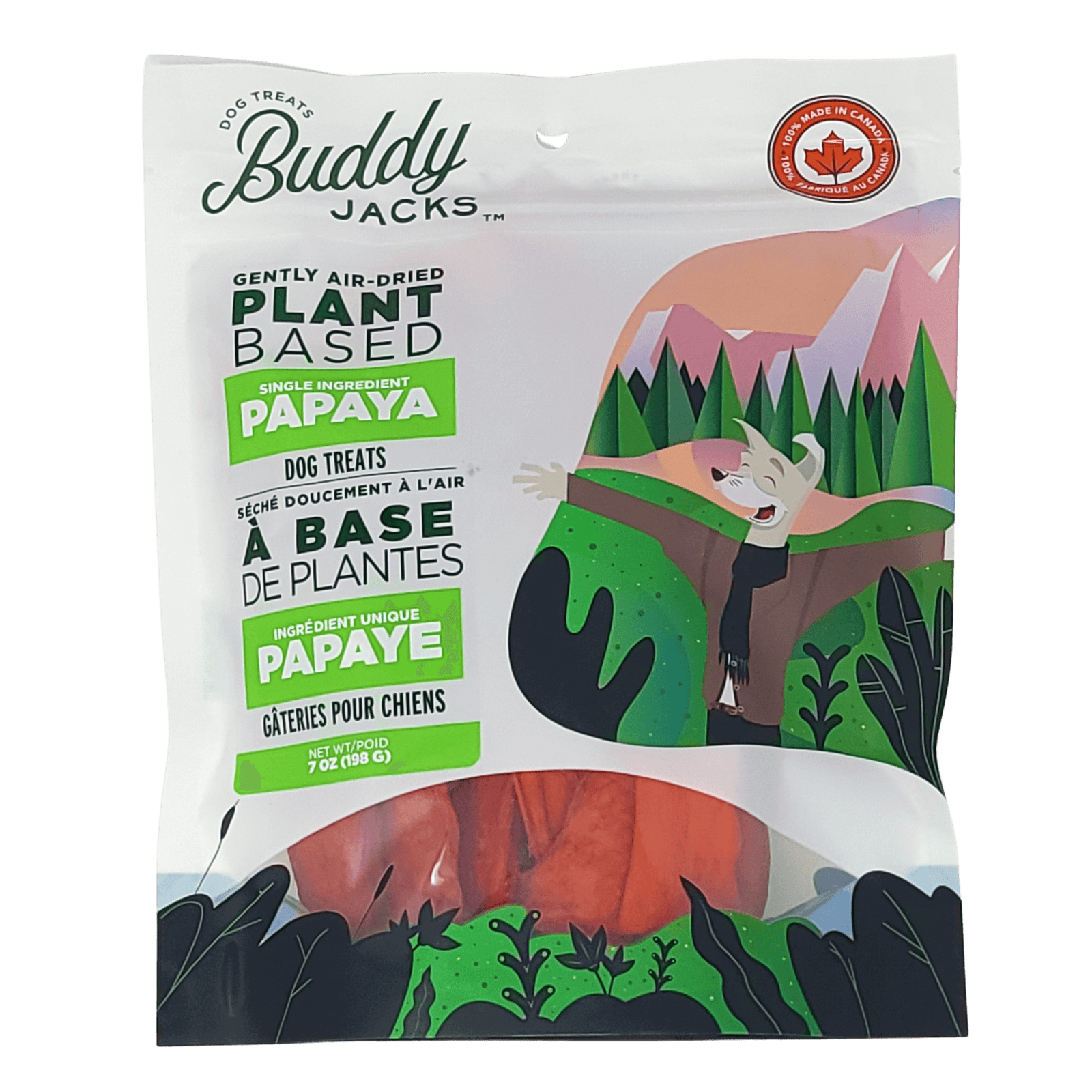 Buddy Jack's Gâteries Papaye gâteries pour chiens Buddy Jack's 7oz