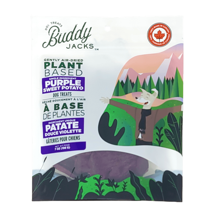 Buddy Jack&#39;s Gâteries Patate douce violette pour chiens Buddy Jack&#39;s 7oz