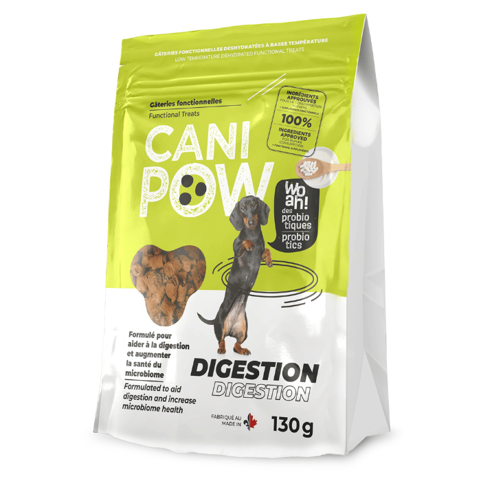 Canisource Gâteries Cani Pow Gâteries Fonctionnelles Pour Chien - Digestion 130g