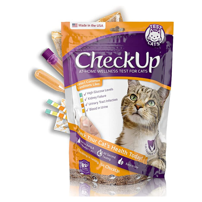 Coastline Global Kit d&#39;analyse d&#39;urine à domicile CheckUp pour chats