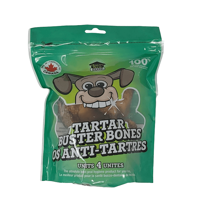 Dog Bites os a macher Os anti-tartre pour chiens DogBites Tartar Buster Paquet de 4