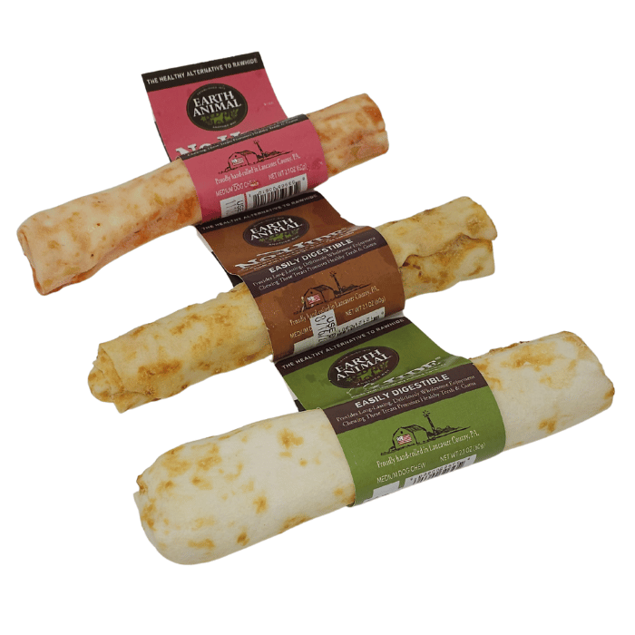 Earth Animal Gâteries TRIO Gâteries à mâcher Earth Animal No-Hide 7''