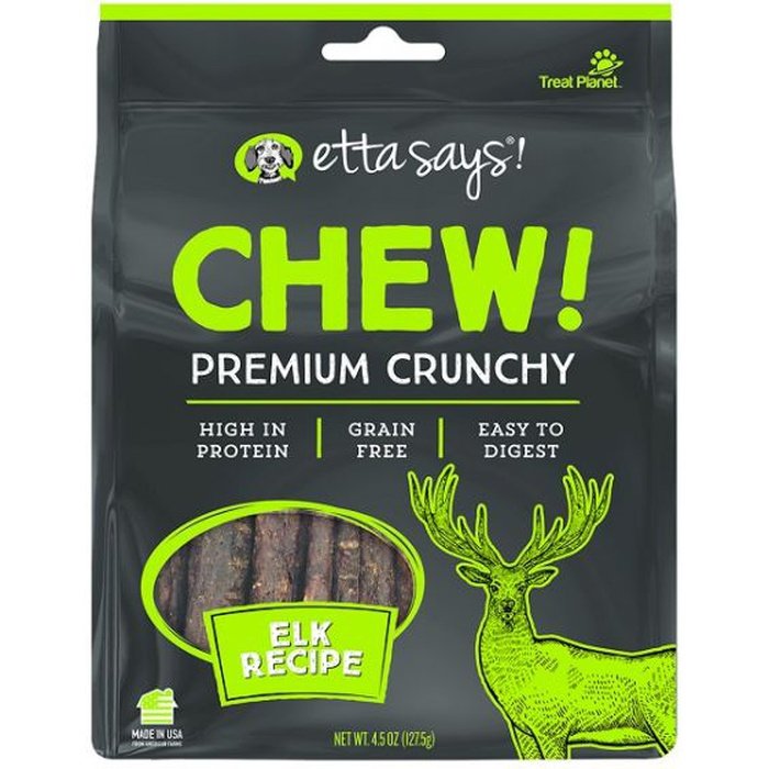 Etta Says Gâteries Gâterie pour chien Etta Says Premium Crunchy Chew Wapiti 4.5oz