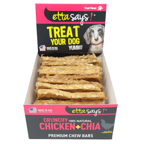 Etta Says Gâteries Gâteries à mâcher Etta says Premium Chew Bar Poulet & Chia