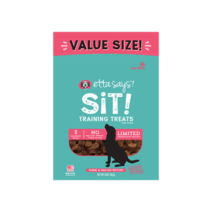 Etta Says Gâteries Fromage Gâteries de dressage pour chiens Etta Says SIT format économique 16oz