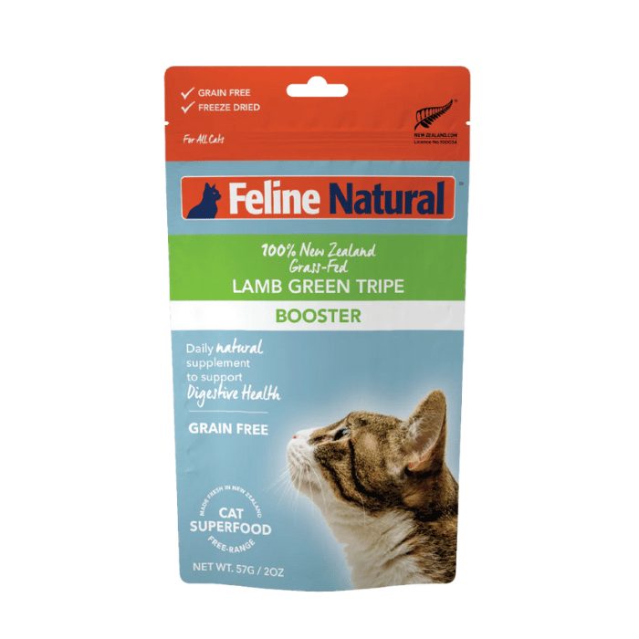 Feline Natural gaterie chat Booster pour chats Feline Natural trippe verte d'agneau