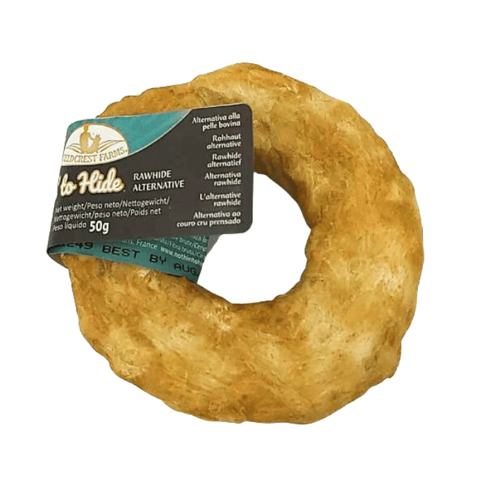 Field Crest Farms Gâteries Bagel à base de collagène - saveur de boeuf 5''