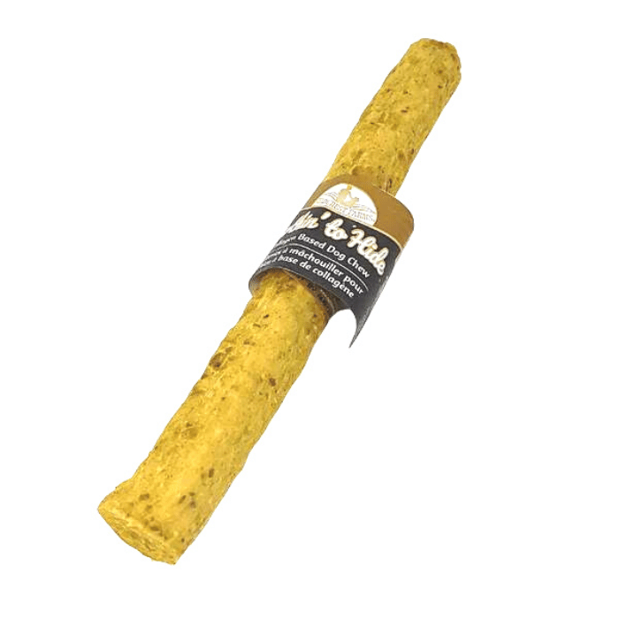 Field Crest Farms Gâteries Rouleau à base de collagène - saveur de beurre d'arachide 10''