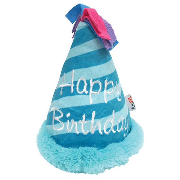 Foufou Dog jouets pour chien Chapeau d'anniversaire en peluche 6''