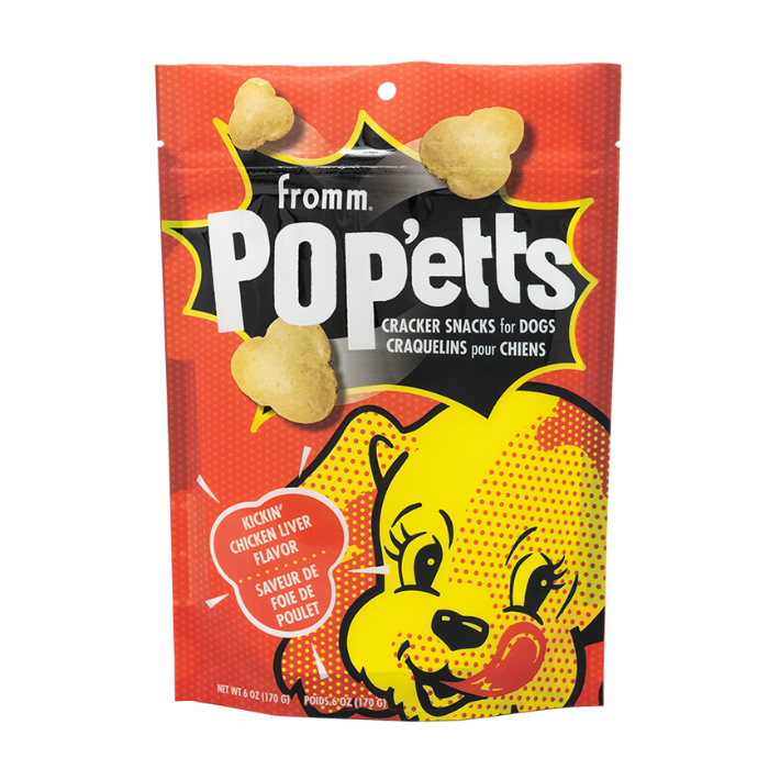Fromm Gâteries Craquelins pour chiens - Pop'etts saveur de foie de poulet 6oz