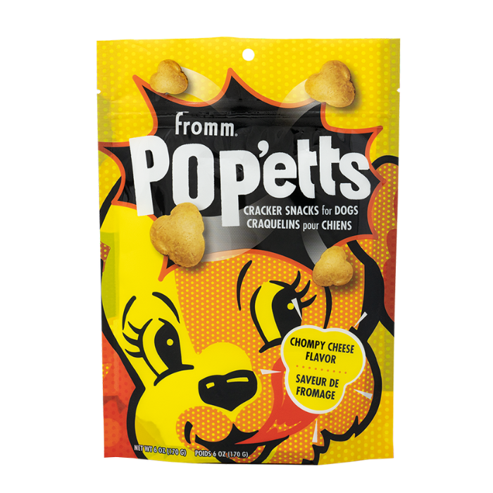 Fromm Gâteries Craquelins pour chiens - Pop'etts saveur de fromage 6oz
